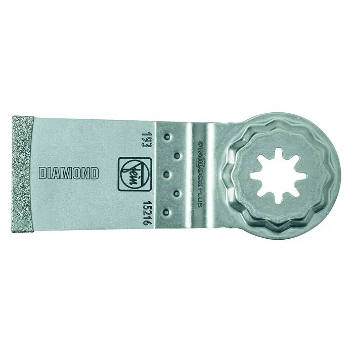 Fein Starlock Plus Hoja de sierra Diamant - 50 x 35 mm, 1 ud. - Hoja de sierra de diamante Fein con montura StarLock Plus para herramientas eléctricas oscilantes para cortar materiales duros.