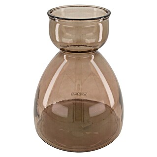 Vase Recyceltes Glas (Ø x H: 27 x 34 cm, Glas, Beige)