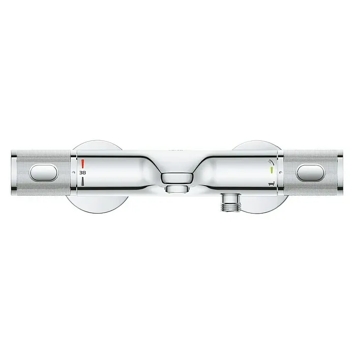 Grohe Precision Feel Wannenthermostat - Chrom, Glänzend - Thermostat-Brausebatterie zur präzisen Temperaturregelung und komfortablen Brausefunktion, gefertigt aus hochwertigem Chrom.