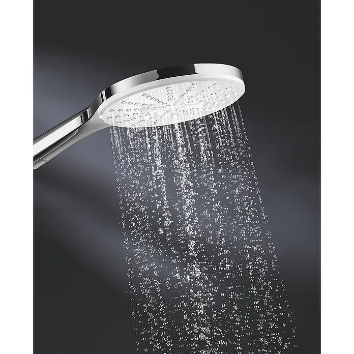 Grohe Handbrause Vitalio SmartActive 150 - Anzahl Funktionen: 3 Stk., Chrom, Rund - Hochwertiger Duschkopf mit präzisem Wasserstrahl für ein entspannendes Duscherlebnis. Verchromtes Design für moderne Badezimmer.