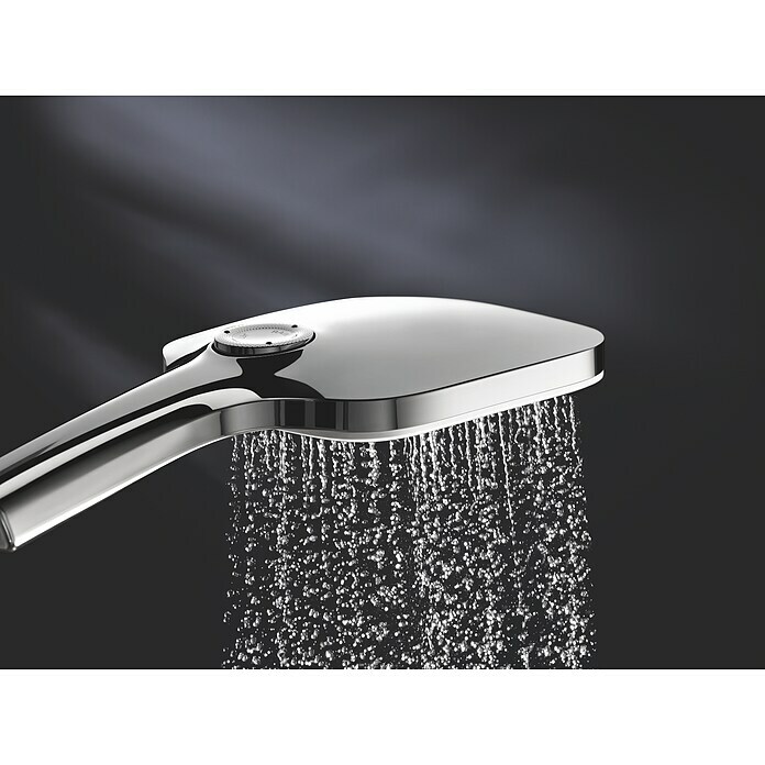 Grohe Handbrause Vitalio SmartActive 130 CubeAnzahl Funktionen: 3 Stk., Durchmesser: 13 cm, Chrom Detail Shot