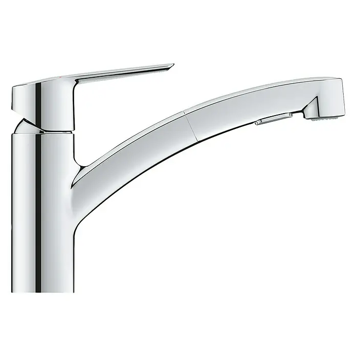 Grohe QuickFix Spültischarmatur Start - Chrom, Ausziehbar, Glänzend - Küchenarmatur aus Chrom mit elegantem, modernem Design. Ideal für jede moderne Küche, bietet Funktionalität und Stil.