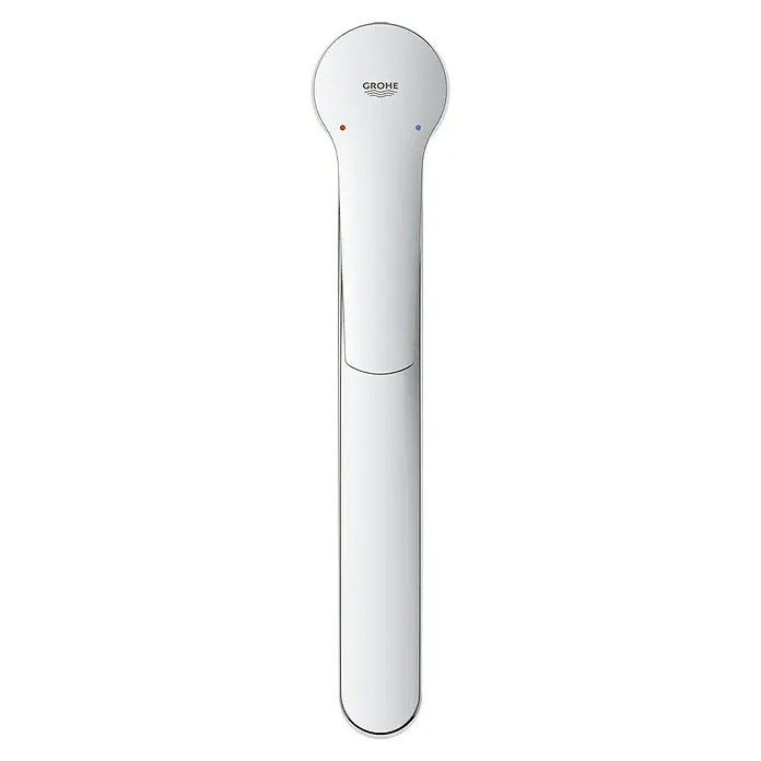 Grohe QuickFix Spültischarmatur Start - Ausladung Armatur: 227 mm, Chrom, Schwenkbereich: 140 ° - Aufnahme des Grohe Eurocube Einhand-Waschtischbatterie, DN 15 in strahlendem Chrom, mit sanften Rundungen und minimalistischem Design.