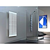 Designheizkörper Broken Mirror 2 (47 x 120 cm, Ohne Handtuchhalter, 799 W bei 75/65/20 °C, Moonstone-Grau/Weiß)