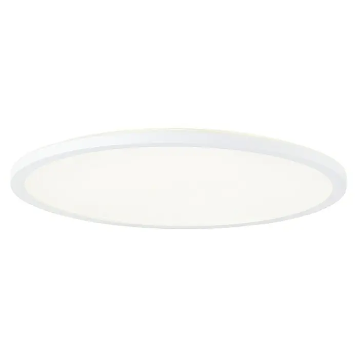 Brilliant LED-Deckenleuchte rund Tanida rund - 22 W, Ø x H: 42 x 2,6 cm, Weiß, Kaltweiß - Eine runde, weiße LED-Deckenleuchte für den Innenbereich, die ein helles und gleichmäßiges Licht erzeugt und sich gut in moderne Wohnräume integriert.