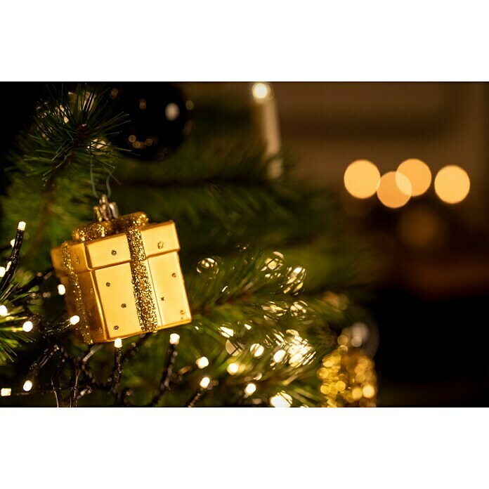 Christbaumschmuck GeschenkboxGold, Kunststoff, 4 Stk. Mood Shot