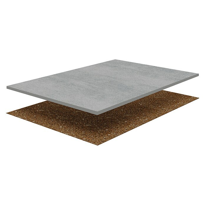 DryTile Handmuster Cedra15 cm x 15 cm x 12,5 mm, Grau Diagonal View