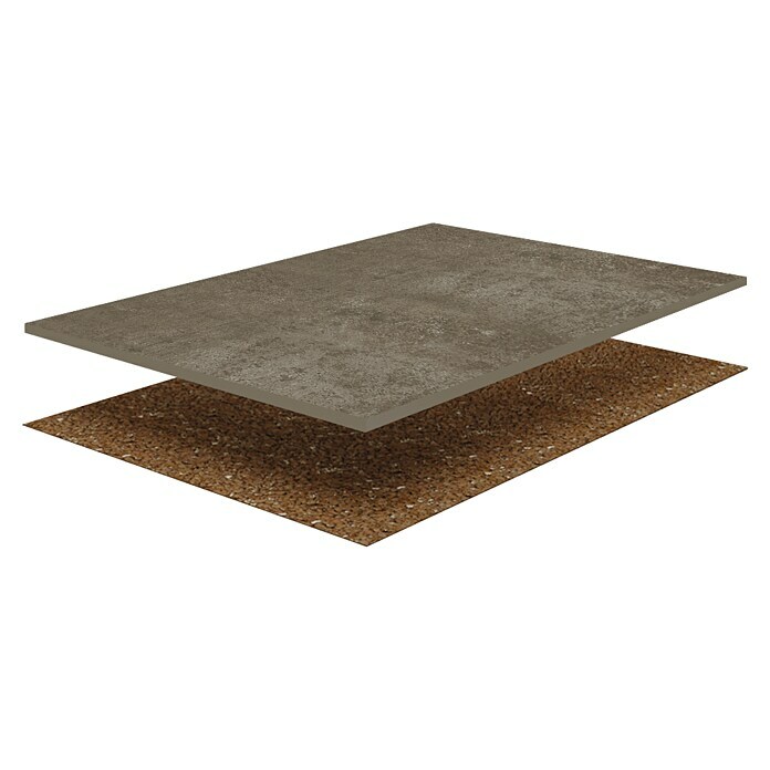 DryTile Handmuster Soul15 cm x 15 cm x 12,5 mm, Braun Diagonal View