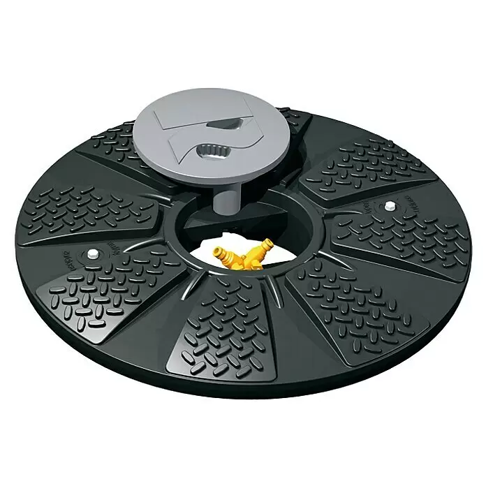 Rewatec Zisterne Neo Gartenanlage Basic - Gesamt Fassungsvermögen: 3.000 l, Schwarz - Diagonale Ansicht