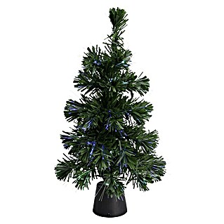 Led-kerstboom multicolour fiber (Groen, Hoogte: 45 cm)