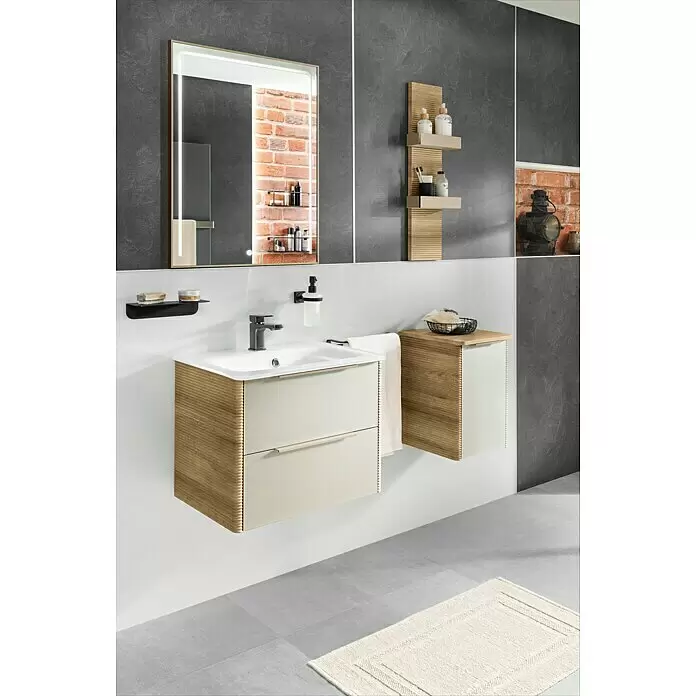 Camargue Antwerpen Ablage - Breite: 25 cm, Schwarz, Matt - Stimmungsaufnahme