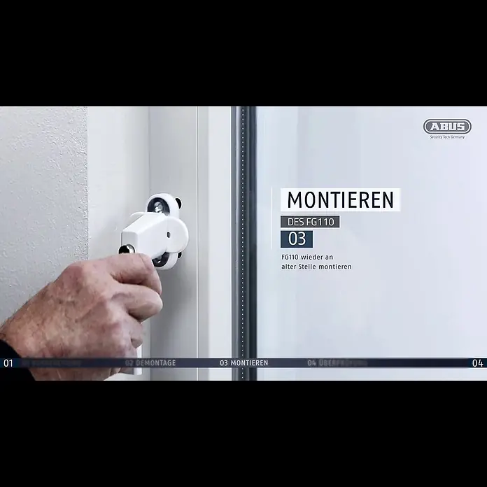 Abus Fenstergriff FG 110 Gleichschließend - Braun, Abschließbar, Abschließbar - ABUS Montagevideo Fenstergriff FG 110