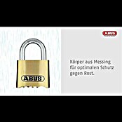 Abus Vorhängezahlenschloss 180IB/50 HB63 (B x L: 52 x 24 mm, Messing, Anzahl Zahlenrollen: 4 Stk., Messing) | BAUHAUS