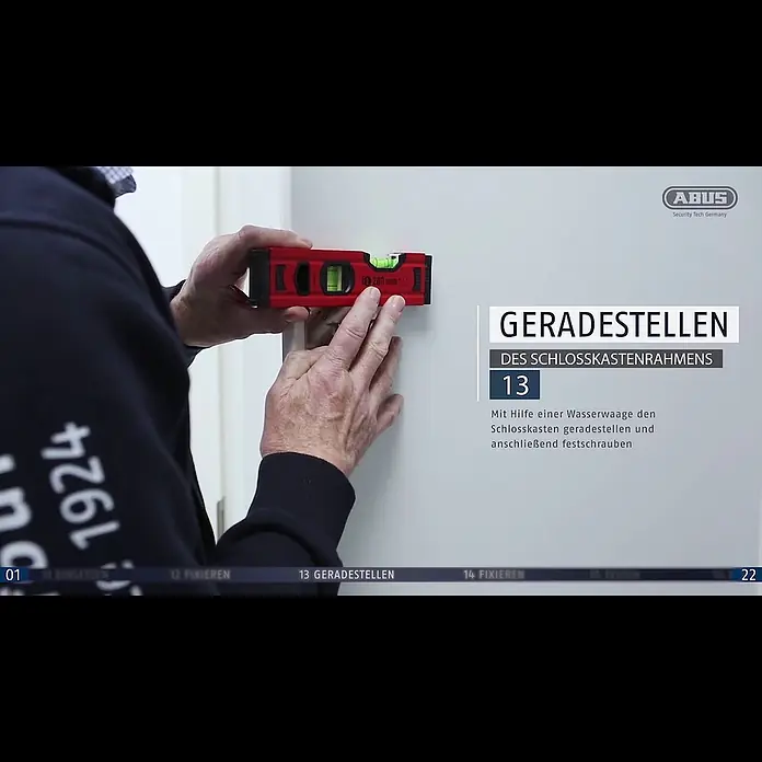 Abus Türzusatzschloss 2130Sperrbügel, Braun, Universell einsetzbar, Geeignet für: Nach innen öffnende Eingangstüren - Tr Zusatzschloss 2130  Montagevideo
