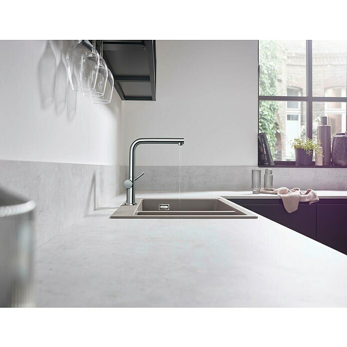 Hansgrohe Spültischarmatur Talis M54 270Chrom, Glänzend, Auslauf herausziehbar Mood Shot