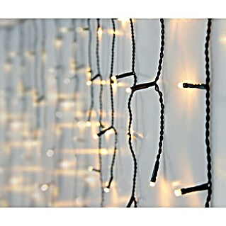 Led-lichtgordijn Connect IJspegels 160 LEDs extra WW (Aantal leds: 160 st., Kabellengte: 3 m, Warm wit)