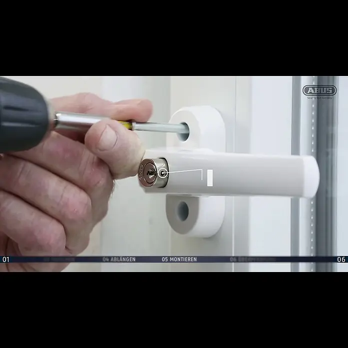 Abus Fenstergriff FG 300 - Universell einsetzbar, Silber, Abschließbar - ABUS Montagevideo Fenstergriff FG 300
