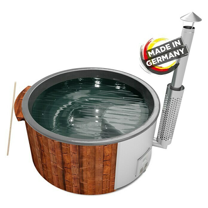 Holzklusiv Saphir 200 Hot Tub SpaDurchmesser: 220 cm, Anthrazit, Thermoholz, Max. Personenzahl: 6 - 8 Info