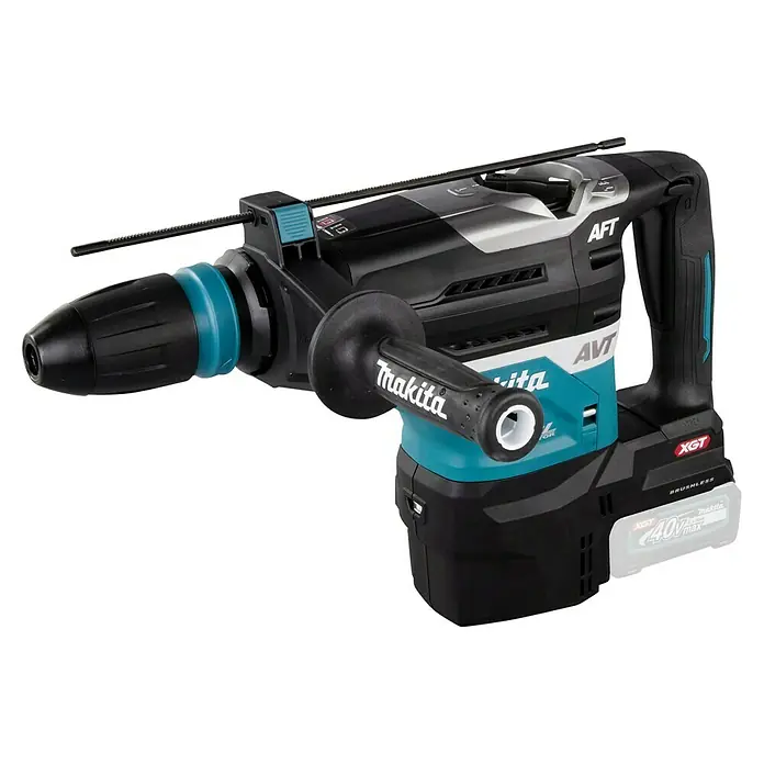 Makita XGT 40V max. Akku-Kombihammer HR005GZ01 - 8 J, 40 V, Ohne Akku - Akku-Bohrhammer von Makita mit robustem Design, ergonomischem Griff und kabelloser Flexibilität für leistungsstarke Bohrarbeiten.