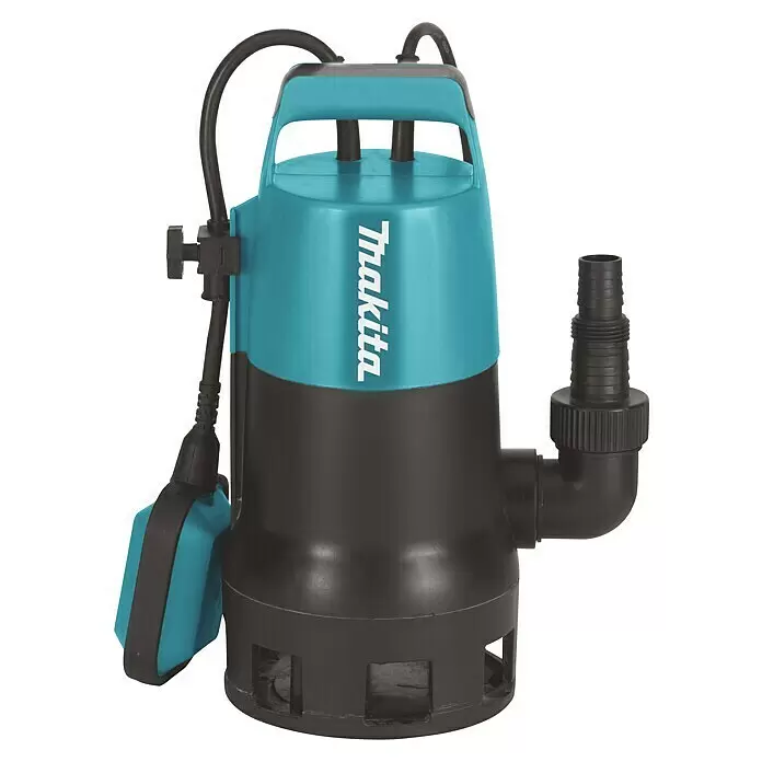 Makita Tauchpumpe PF0410 - 400 W, Max. Fördermenge: 8.400 l/h - Vorderansicht