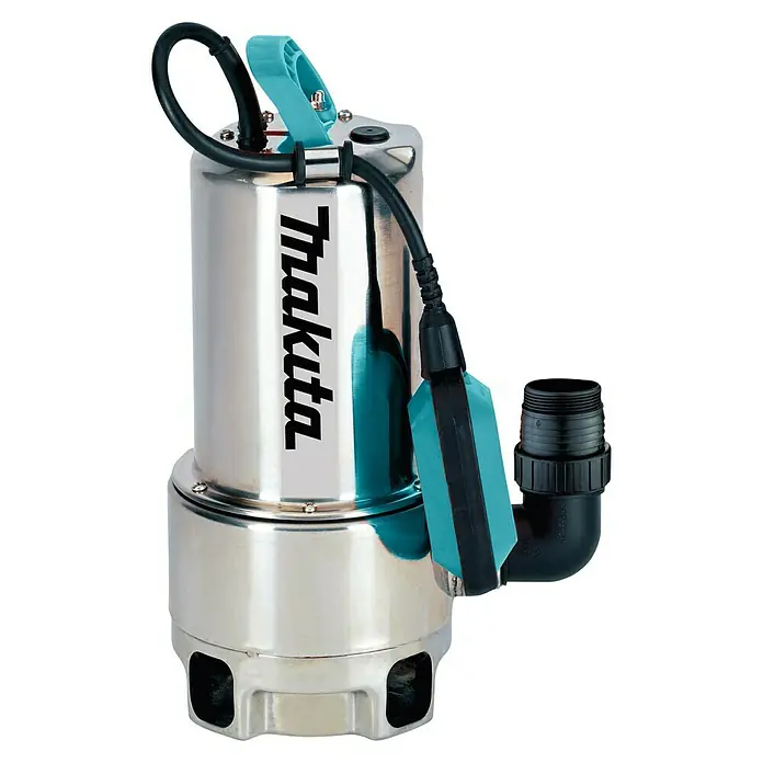 Makita Tauchpumpe PF1110 - 1.100 W, Max. Fördermenge: 15.000 l/h - Makita PF0403 Tauchpumpe mit Schwimmerschalter und Edelstahlgehäuse für sauberes oder leicht verschmutztes Wasser.