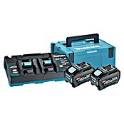 Makita XGT 40V max. Akku & Ladegerät 191U13-9 (40 V, 2 Akkus, 5 Ah, Li-Ionen) | BAUHAUS