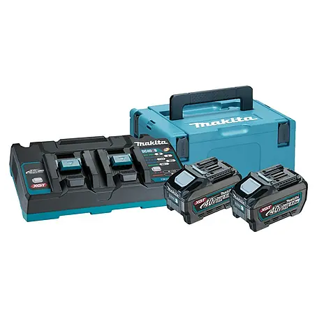 Makita XGT 40V max. Batería y cargador Power Source 191U13-9
