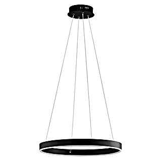 Eglo LED-Pendelleuchte rund Alcazaba (Ø x H: 55 x 150 cm, 36 W, Schwarz, Warmweiß)