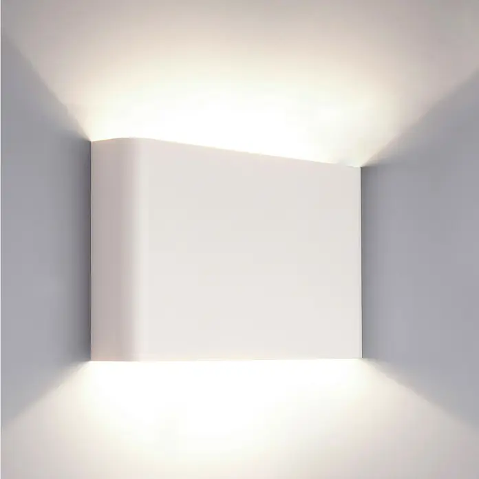 Wandleuchte80 W, Weiß, G9 - Wandleuchte aus weißem Material.