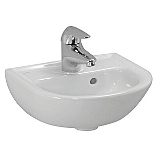 Laufen Handwaschbecken Pro B (B x L: 31 x 35 cm, Ohne Spezialglasur, Hahnloch: Mitte, Mit Überlauf, Weiß)