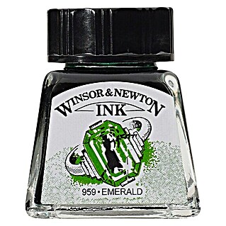 Winsor & Newton Zeichentinte (Emerald, 14 ml, Flasche)