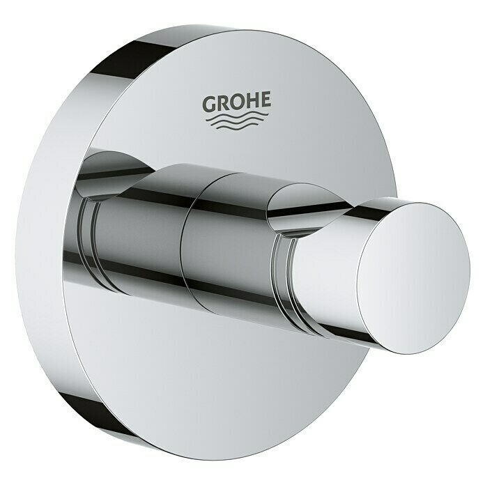 Grohe Essentials BademantelhakenChrom, Glänzend Front View