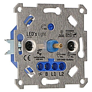 LED-Dimmer Universal 190014NEW (3 W - 400 W, Unterputz, Einbautiefe: 22 mm)