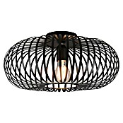 Trio Lighting Plafondlamp, rond Johann (60 W, Ø x h: 40 x 17 cm, Zwart, E27) | BAUHAUS