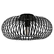 Trio Lighting Plafondlamp, rond Johann (60 W, Ø x h: 40 x 17 cm, Zwart, E27) | BAUHAUS