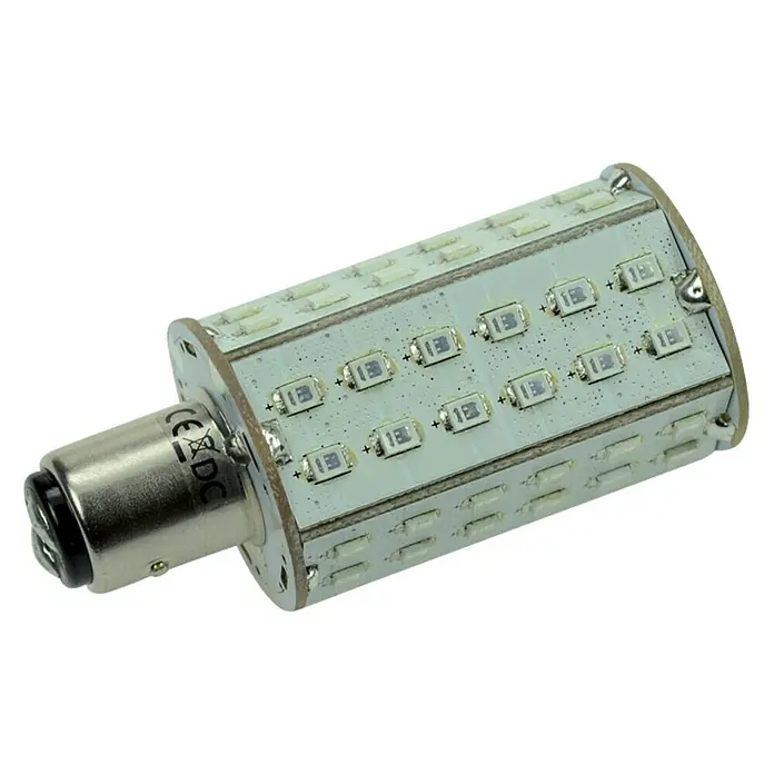 Talamex LED-Navigationsleuchtmittel für Boote - 4,8 W, 10 V - 30 V, Lichtfarbe: Rot - Nahaufnahme einer LED-Glühbirne, die eine energieeffiziente Beleuchtungslösung für verschiedene Anwendungen bietet.