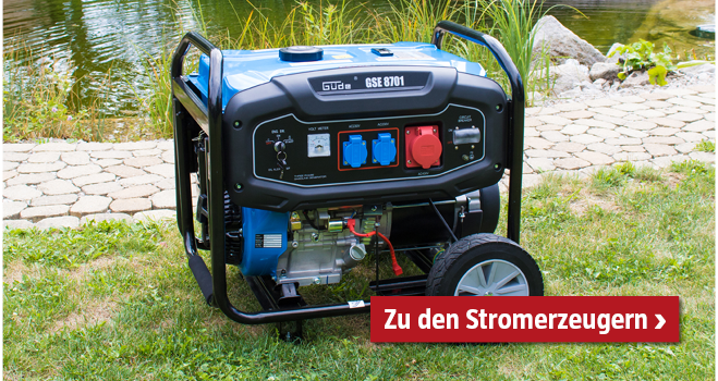 Alternative Energieerzeugung mit Stromerzeuger