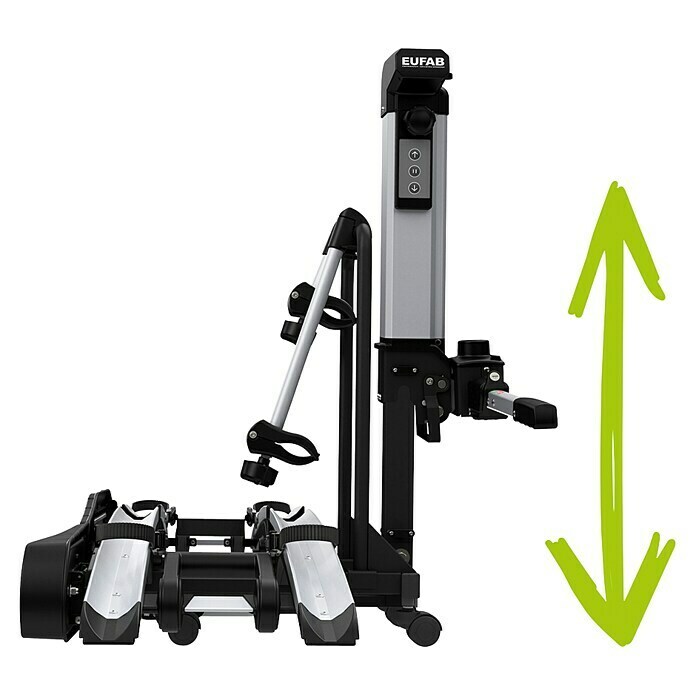 Eufab Fahrradträger Bike LiftGeeignet für: 2 Fahrräder, Traglast: 60 kg, Passend für: Fahrzeuge mit Anhängerkupplung Use Shot