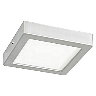 Eglo LED-Deckenleuchte Idun (9,5 W, L x B x H: 3 x 17 x 17 cm, Silber, Neutralweiß)