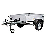 Stema Anhänger Mini 750G R10 mit Stützrad u. Stoßdämpfer (Nutzlast: 621 kg, Einachser, Kasteninnenmaß: 134 x 108 x 26,5 cm, Gebremst) | BAUHAUS