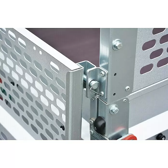 Stema Anhänger Basic 1000 mit Abstellstützen u. Gitteraufsatz - Nutzlast: 768 kg, Gebremst - Detailaufnahme