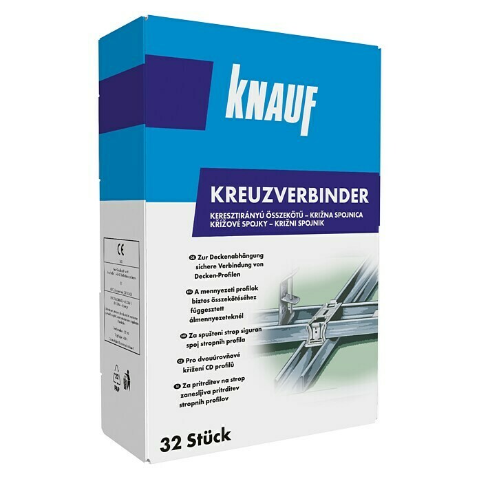 Knauf Kreuzverbinder (Stahlblech, 32 Stk.)