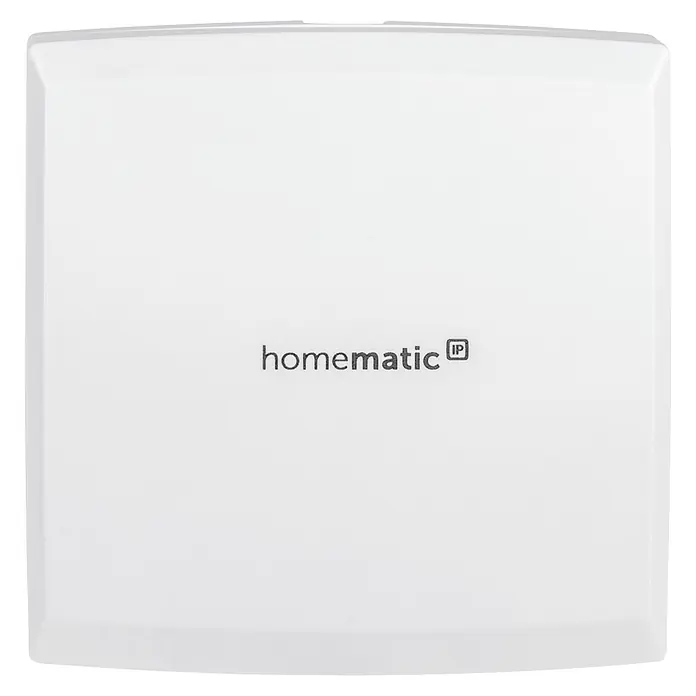 Homematic IP Smartphone-Garagentoröffner HmIP-WGC - 30,5 x 85 x 85 mm - Abbildung eines Homematic IP Access Point in Weiß, einem zentralen Steuerelement für ein smartes Zuhause.