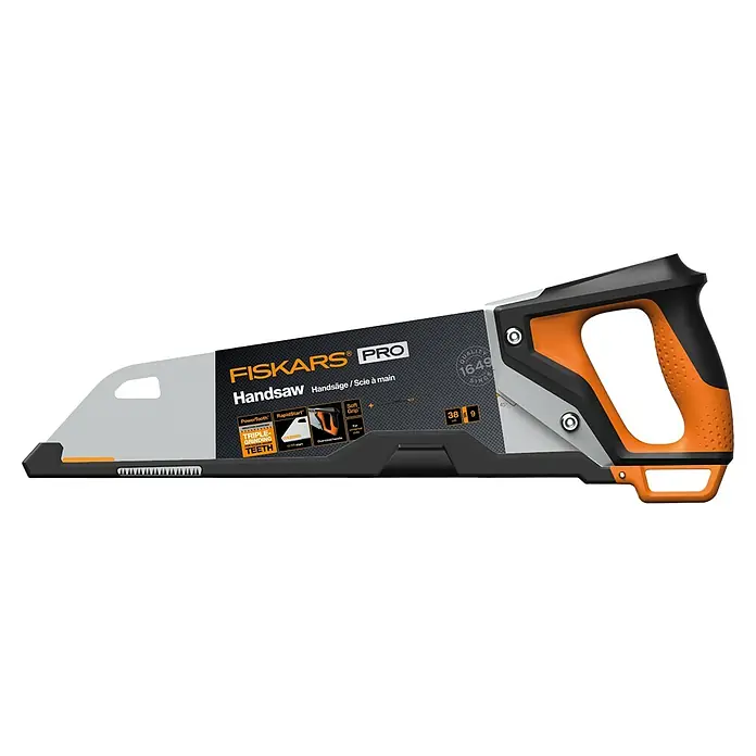 Fiskars Handsäge Fuchsschwanz Pro - Blattlänge: 38 cm, Holz - Eine Fiskars Pro Handsäge mit ergonomischem Griff für präzise Schnitte. Ideal für Profis und Heimwerker.