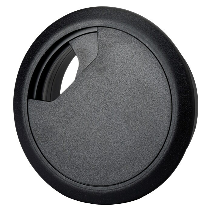 Kabeldurchführung (Schwarz, Durchmesser: 60 mm)