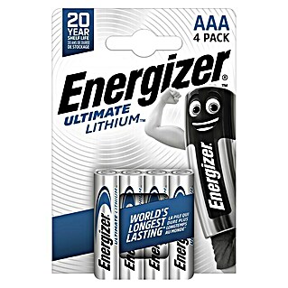 Energizer Batterij Ultimate Lithium (Micro AAA, 1,5 V, 4 st.)