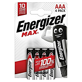 Energizer Batterij Max 4 stuks (Micro AAA, 1,5 V, 4 st.)