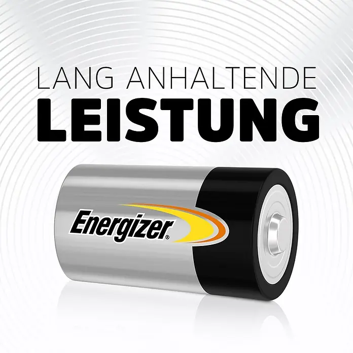 Energizer Batterie - Alkali-Mangan, Mono D, 2 Stk. - Energizer Batterie für langanhaltende Leistung.