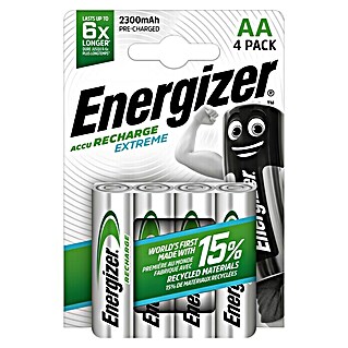 Energizer Batería Recargable Extreme AA (Mignon AA, 1,2 V, 4 ud.)