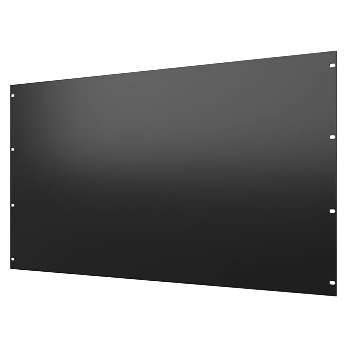 Gabio Zaunelement Voll197,5 x 90 cm, Stahl, Anthrazit - Schwarze Wandplatte mit Schrauben an den Rändern, ideal für verschiedene Anwendungen im Innenausbau und Heimwerkerbereich.